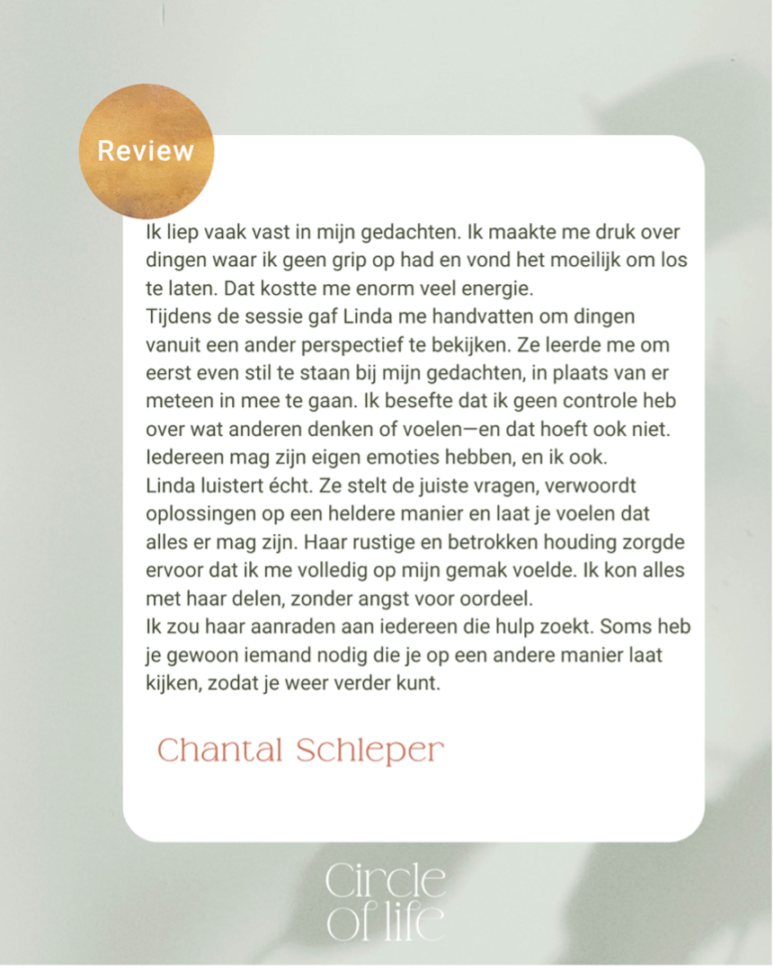 Rouw, Circle of life, Linda van Dijk